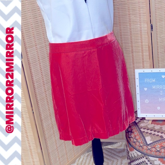 EUC J. Crew Velvet Mini Skirt - Picture 1 of 4
